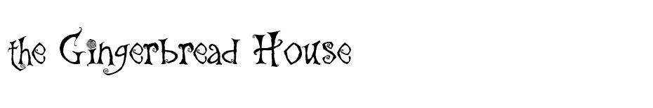 the Gingerbread House font